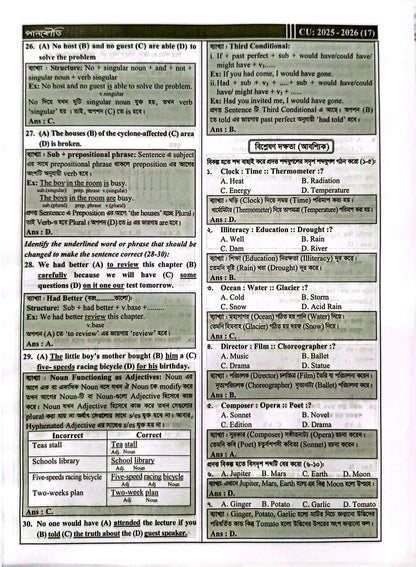 চট্টগ্রাম বিশ্ববিদ্যালয় B+D Unit